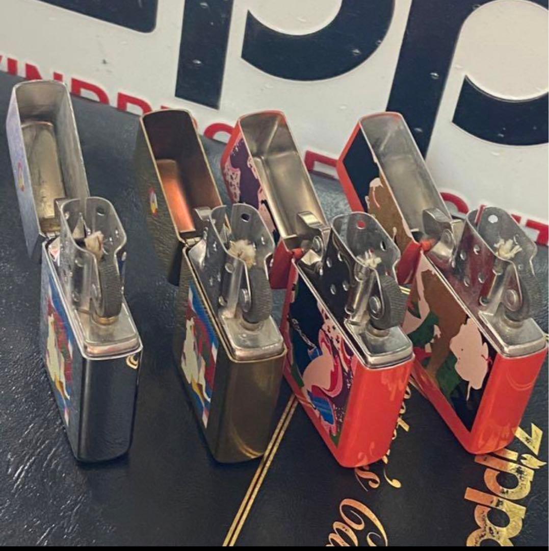 未使用 ZIPPO 1994年製 横尾忠則浮世絵春画シリーズうるし塗り4点