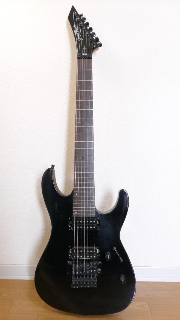 グラスルーツ製 7弦エレキギター リバースヘッド　ダンカン搭載【ジャンク品】