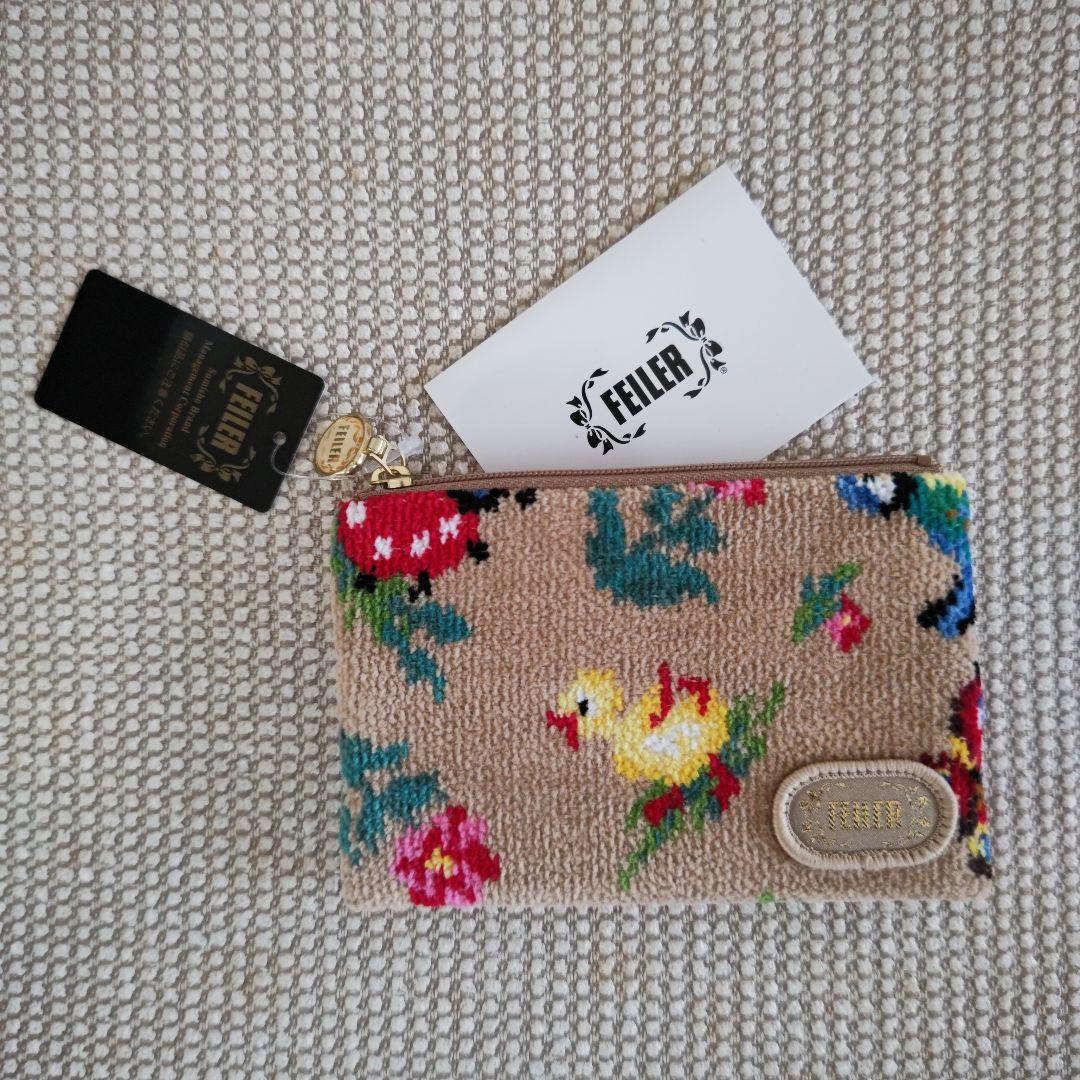 新品未使用 FEILER ハイジ ティッシュポーチ ベージュ