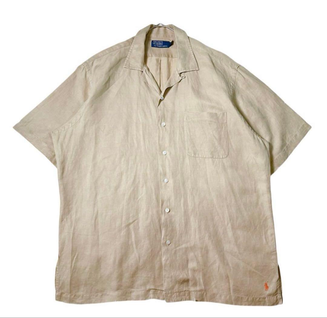 T*A様 90s ラルフローレン CALDWELL シルクリネン オレンジ裾ポニ