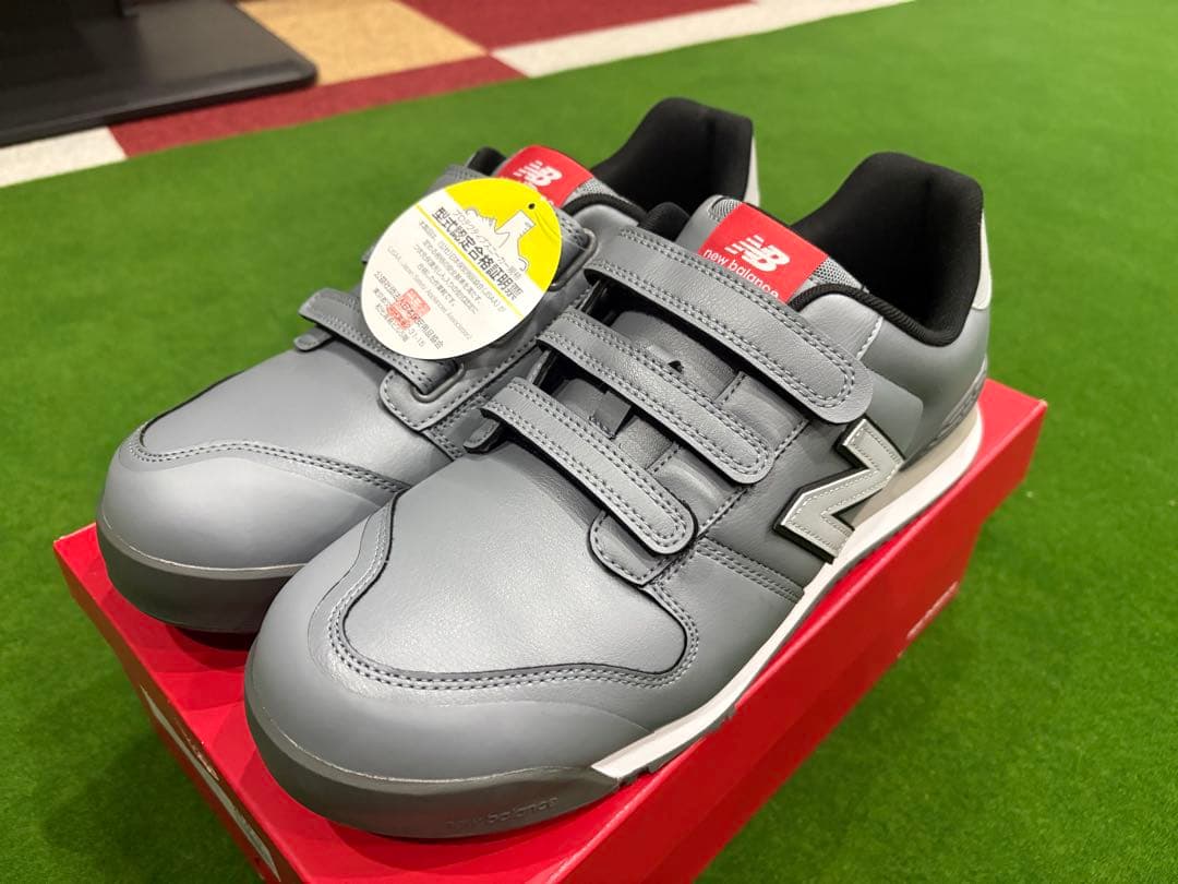 New Balance NY-828 グレー 安全靴 ベルクロ 28.0 未使用 ニューバランス 安全靴 NY-828 NewYork ローカット ベルトタイプ JSAA