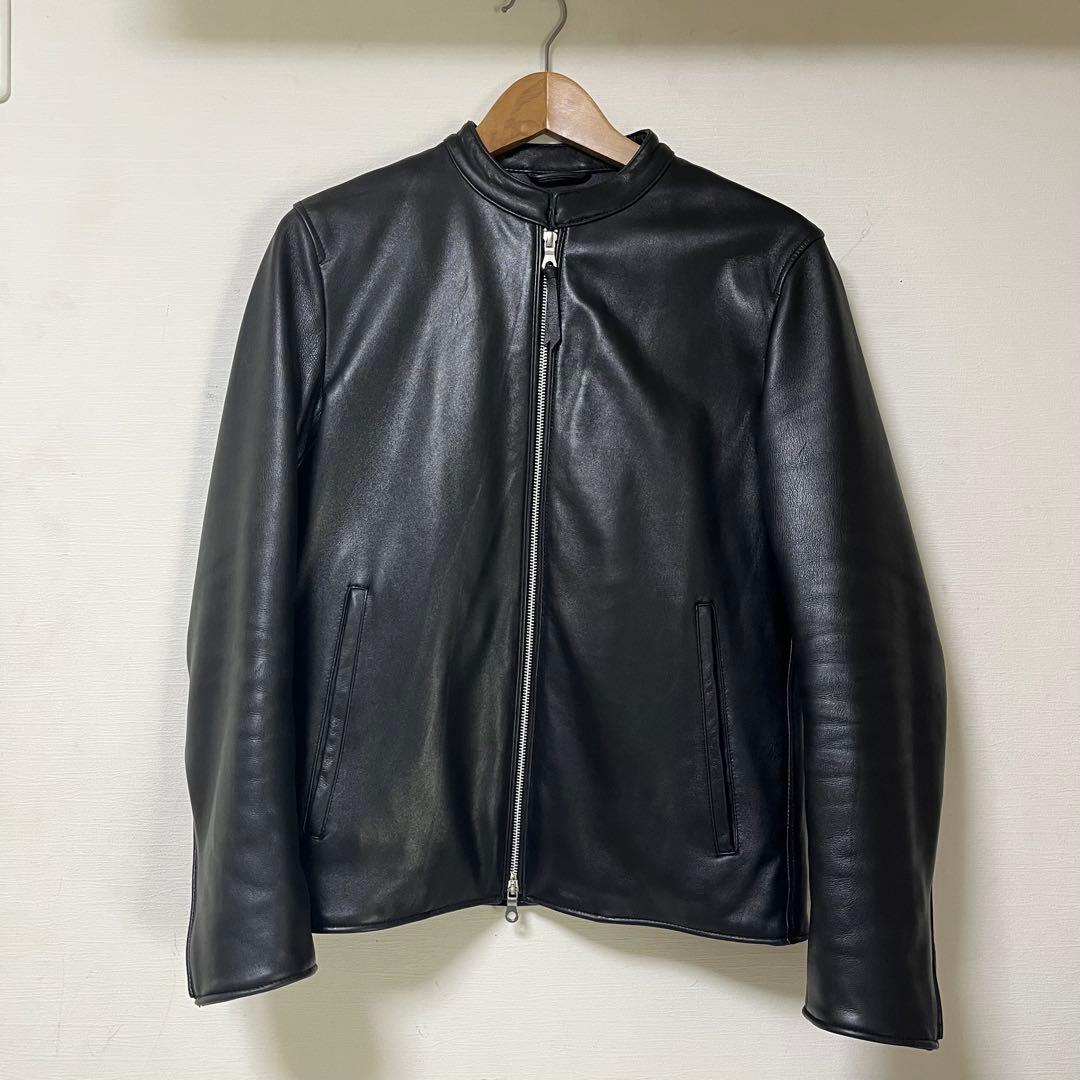 【美品】レザージャケット　シングル　ナノユニバース　サイズM nano universe ナノユニバース シングルライダース NUC53LO0531SH