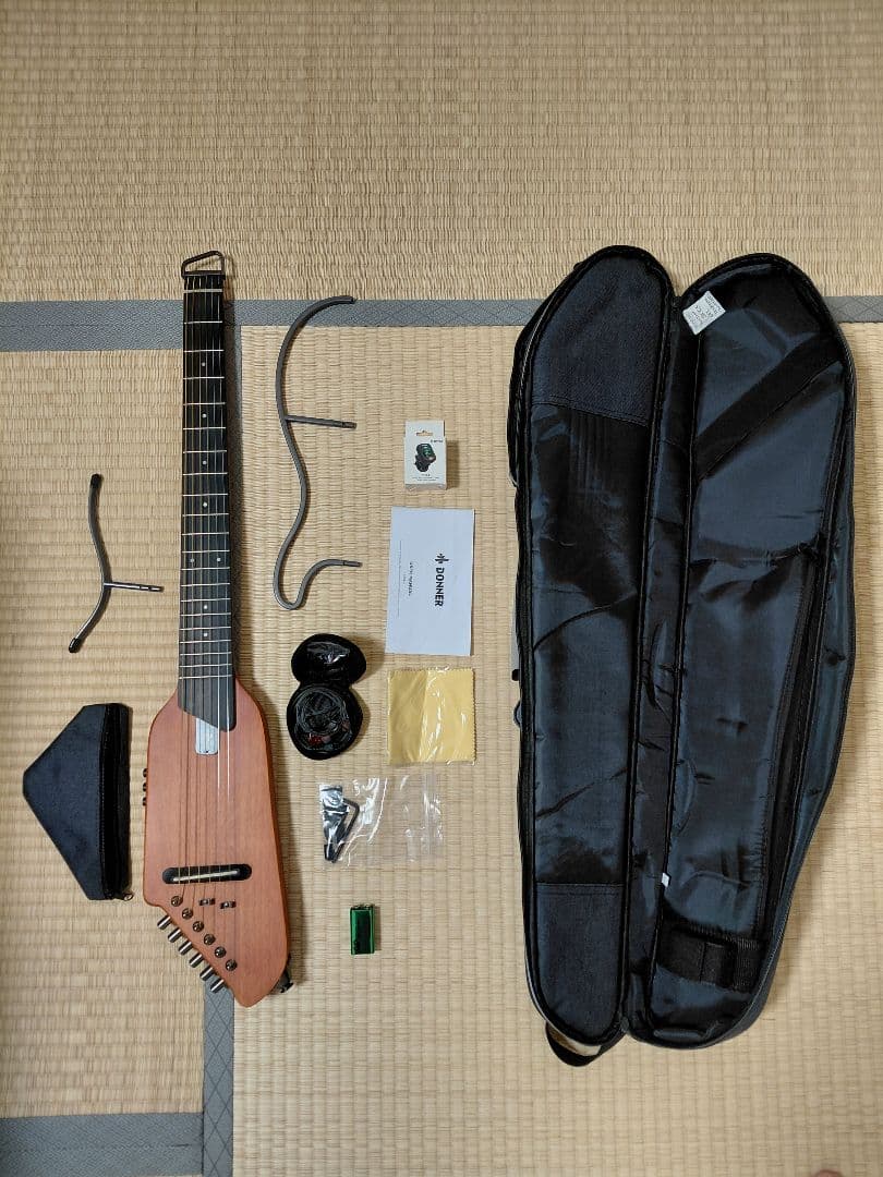 Donner HUSH-I サイレントアコースティックギター 初心者セット Amazon | Donner トラベルギター ヘッドレスギター イヤホン付きセット