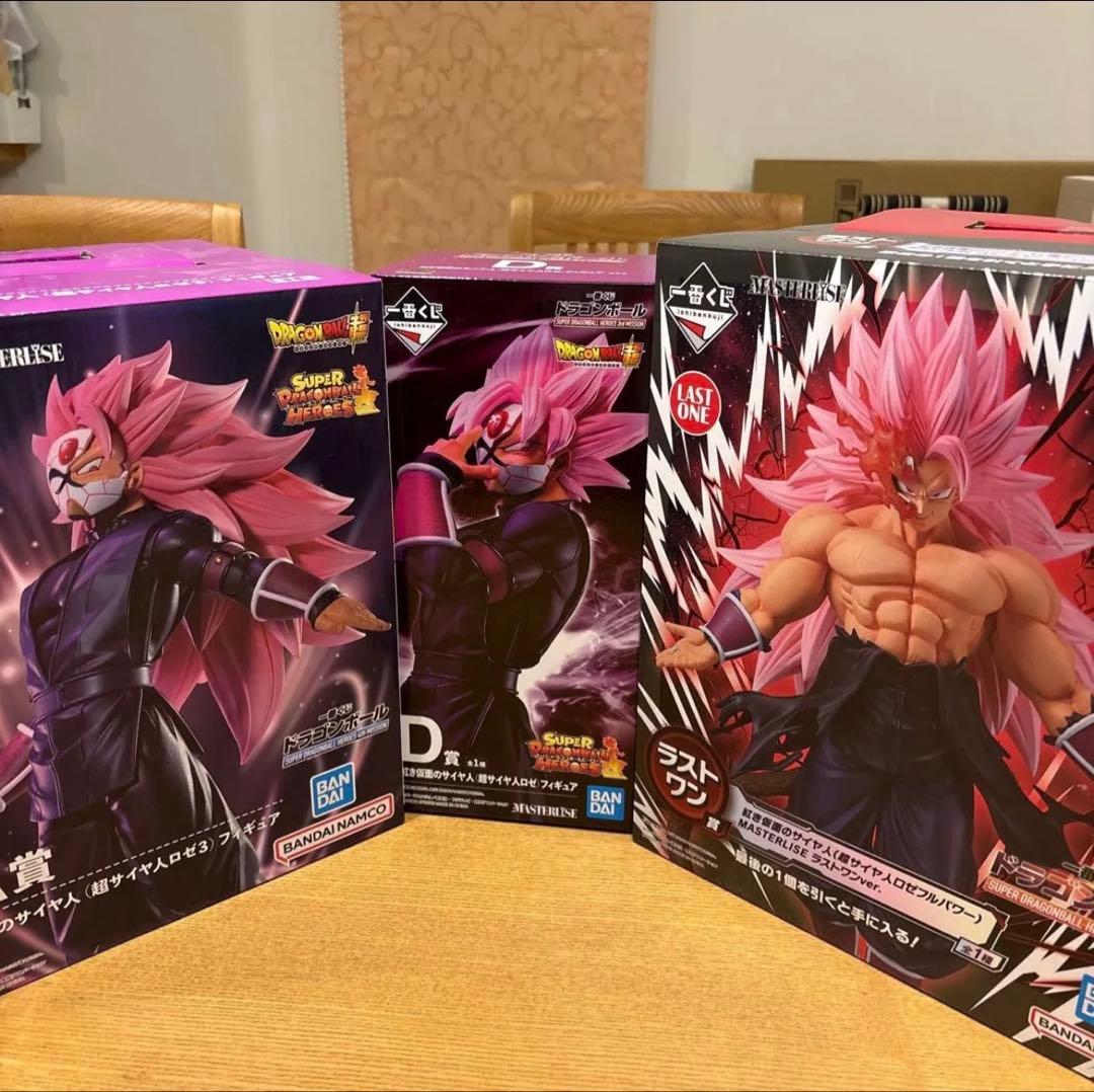 ドラゴンボール 一番くじ 紅き仮面のサイヤ人 3種 新品未開封セット‼️ ドラゴンボール フィギュア A賞 一番くじ 紅き仮面のサイヤ人(超サイヤ