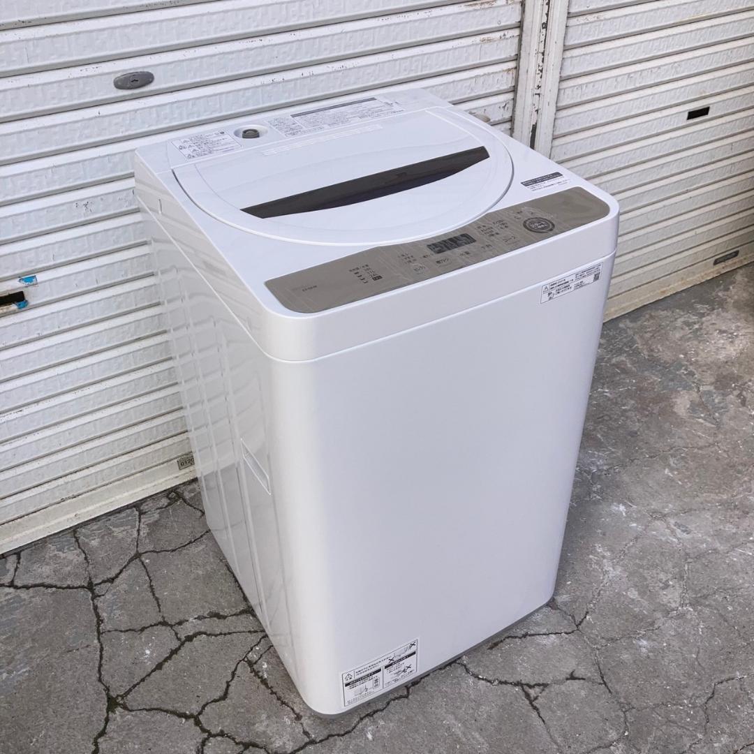 SHARP(シャープ) 2021年製 6.0kg 洗濯機 ES-GE6E-T