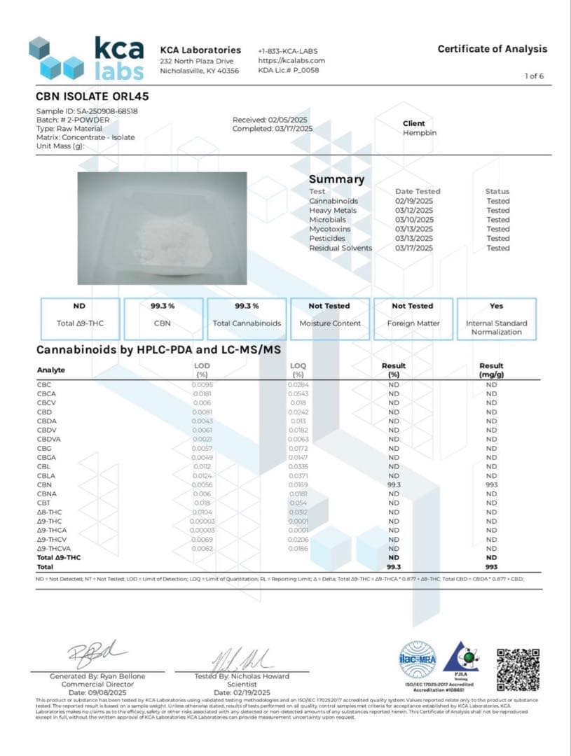 CBNアイソレート99% 50g - メルカリ