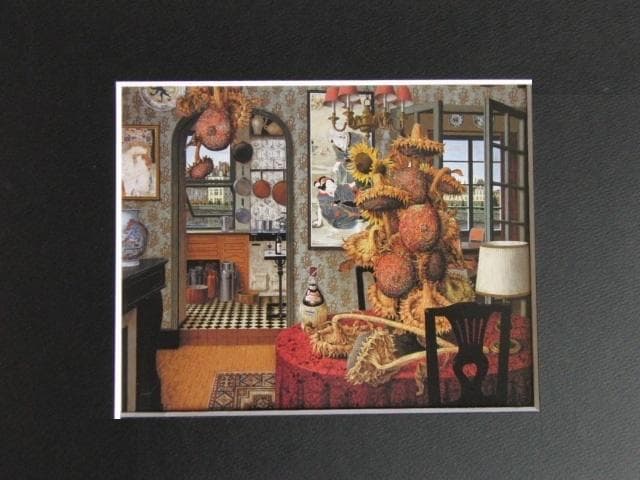 玉之内満雄、厨房の見える部屋、希少画な集画、状態良好