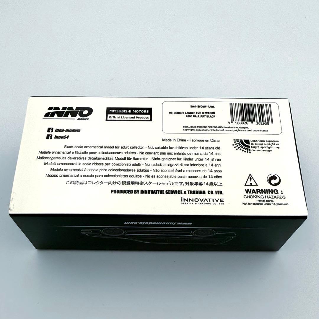 美品】INNO64 ミツビシ ランエボ9 ワゴン ラリーアート ブラック
