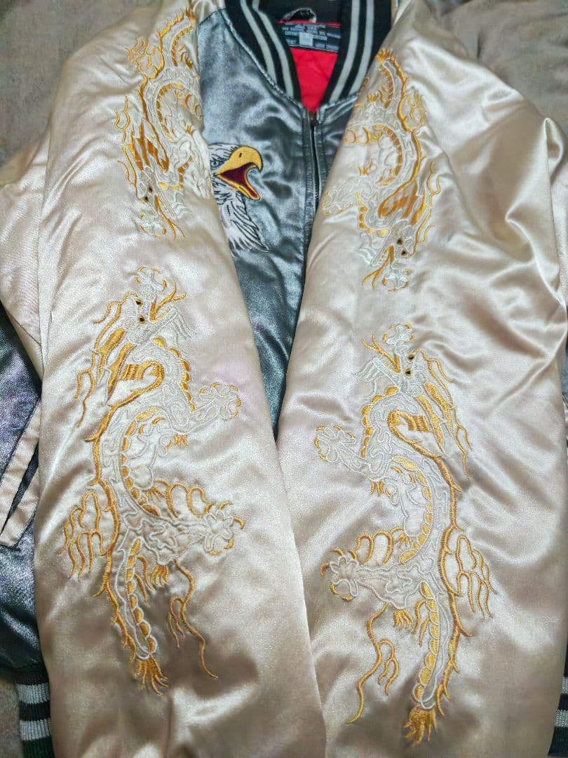 未使用近い Jungle Storm 美品 龍鷲 横須賀 日本限定 スカジャン