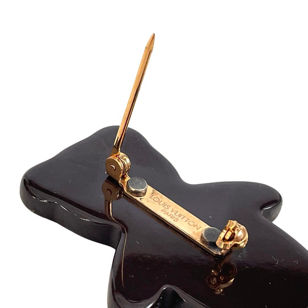 《超美品》ルイヴィトン モノグラム ブロッシュ ヌヌールス テディ ベア 茶系