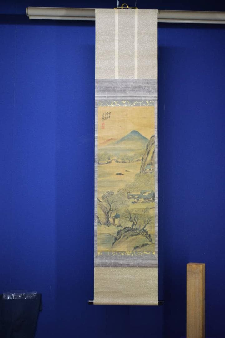 模写/王石谷/山水図/布袋屋掛軸HI-276 - メルカリ