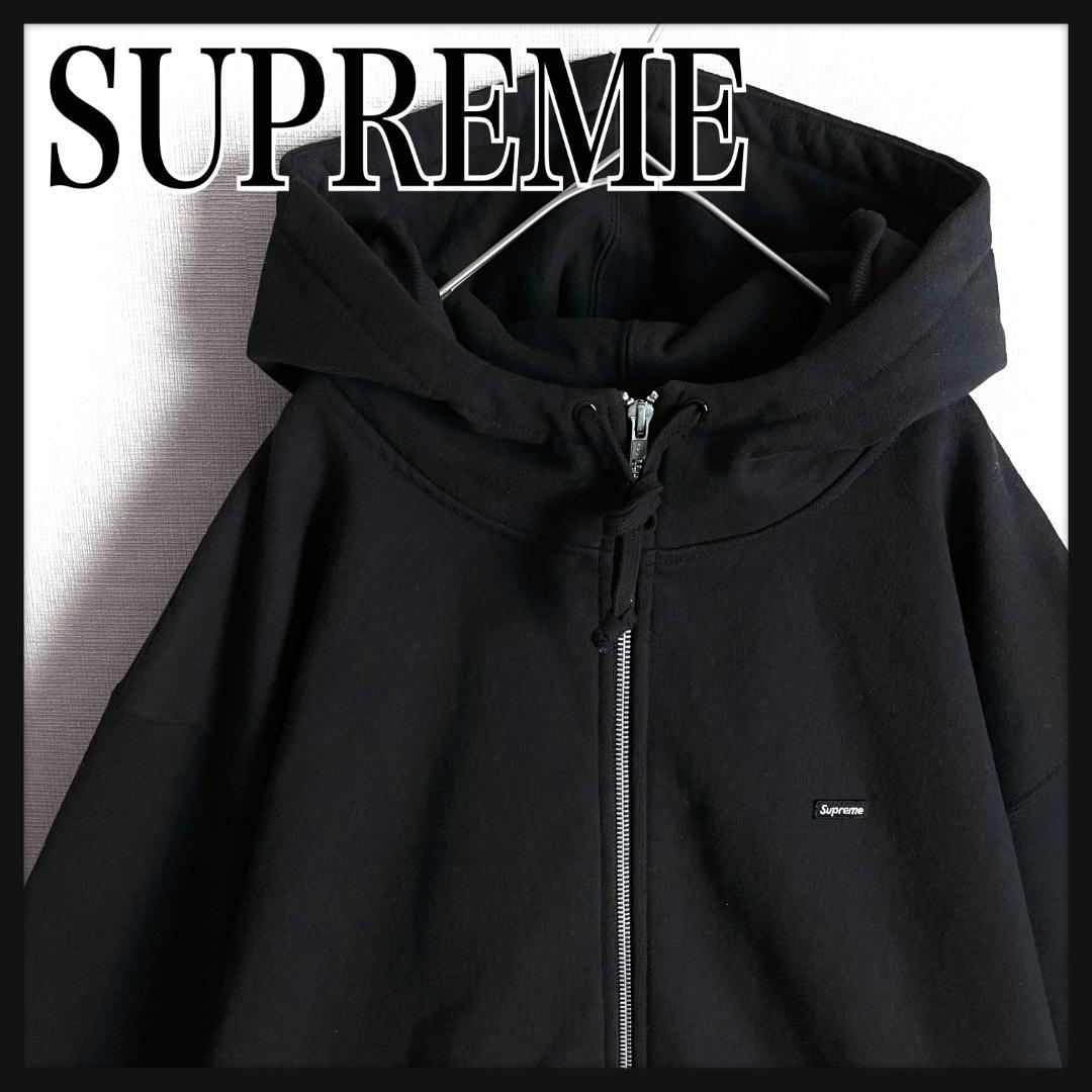 【大人気XLサイズ☆スモールボックスロゴ】シュプリーム フルジップパーカー