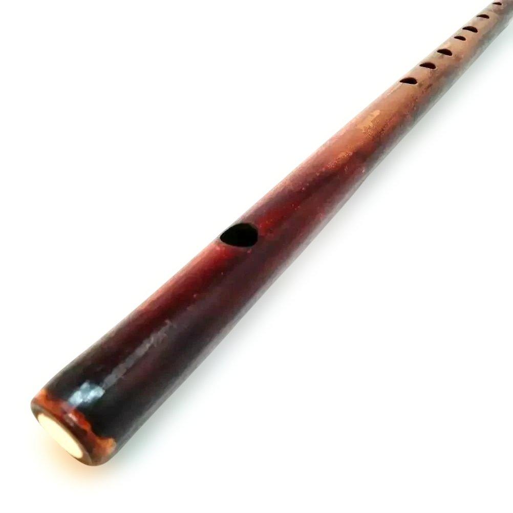 燻竹篠笛 六本調子 姿管 拭漆仕上げ 七穴 バンスリ調律