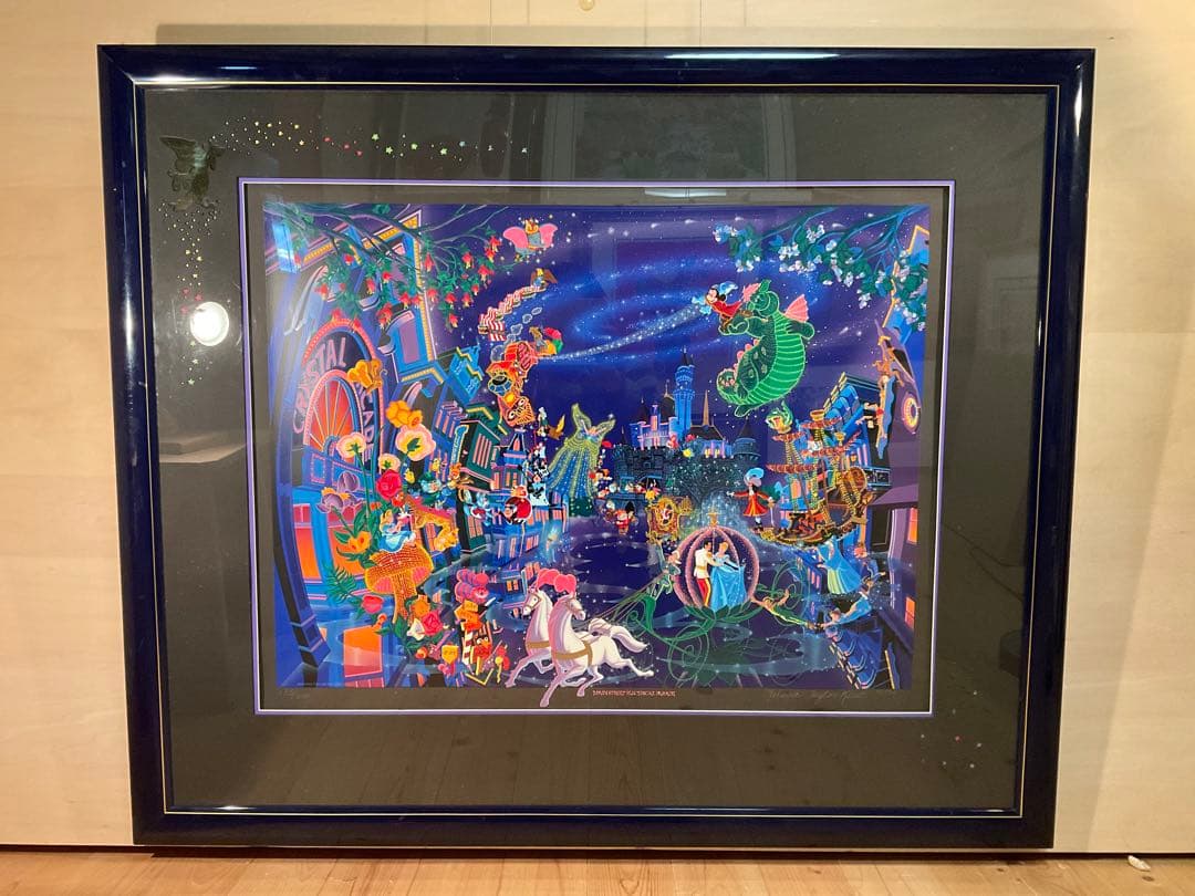 メラニーケント「エレクトリックパレード」シルクスクリーン直筆サイン・作品保証書有 奏さま専用 メラニー・ケント「エレクトリックパレード」 シルク