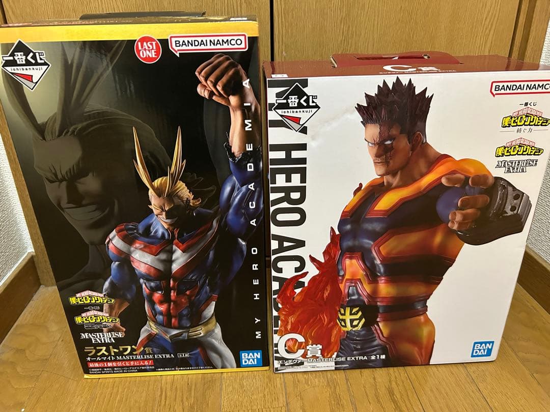 一番くじヒロアカ　紡ぐ力C賞　エンデヴァー　相反する思いラストワン　オールマイト