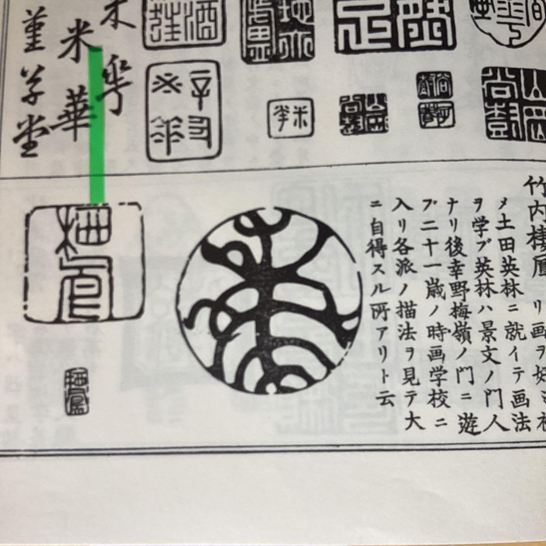 竹内栖鳳 紙本水墨画 《花の図》 額装仕立て 肉筆画 落款印譜在 模写