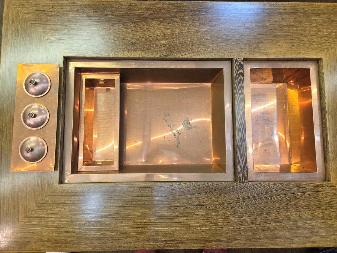 たのめる便・現状渡し〉タガヤサン 鉄刀木 角火鉢 長火鉢 囲炉裏