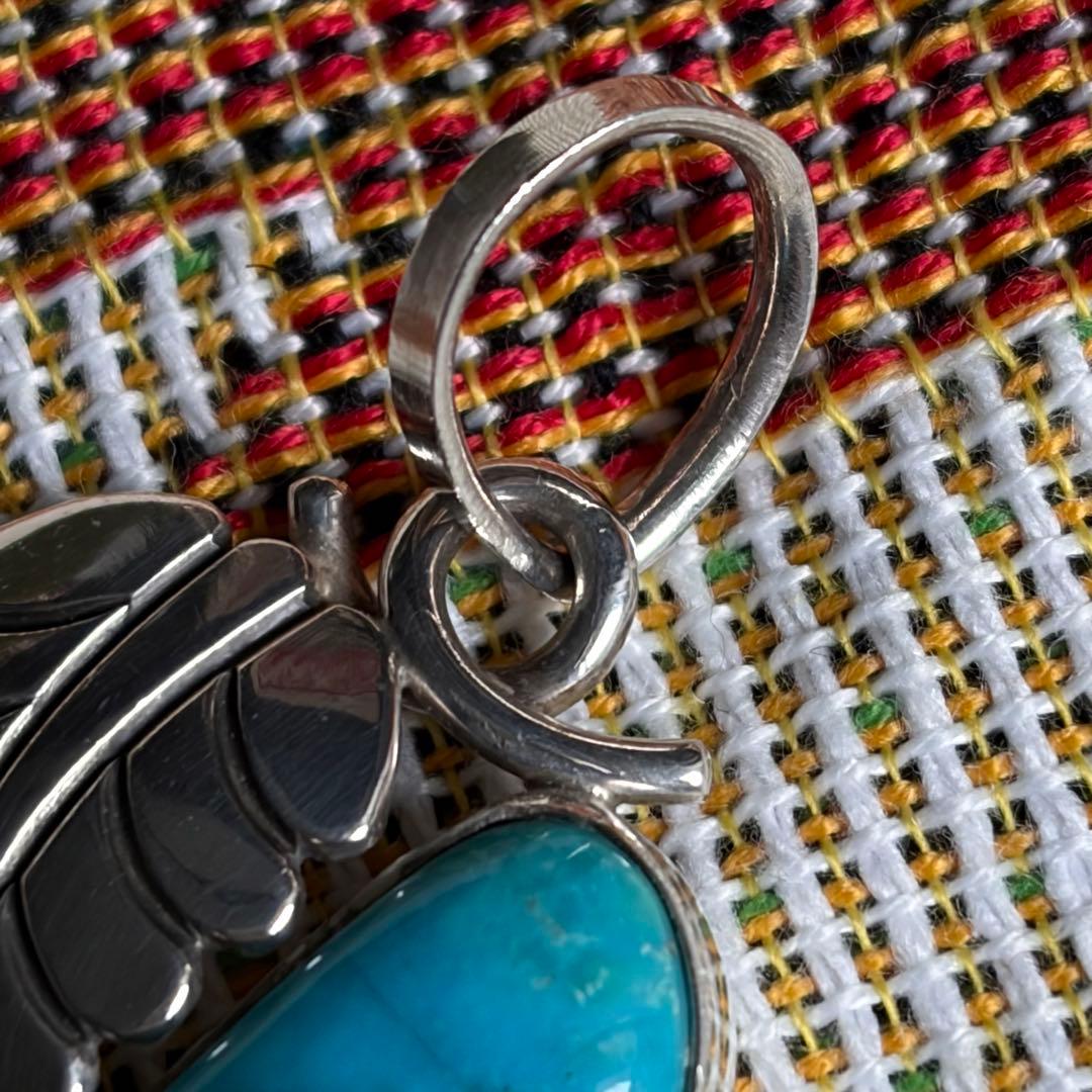 ナバホ ペンダントトップ ターコイズ リーフ Steve Yellowhorse - メルカリ