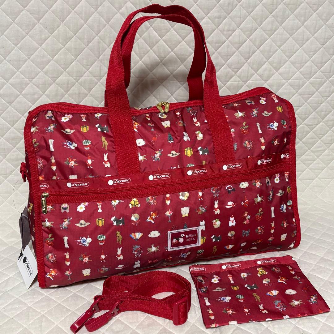 レスポートサック　ピンクハウスフェイバリッツ　ボストンバッグ　ラージ