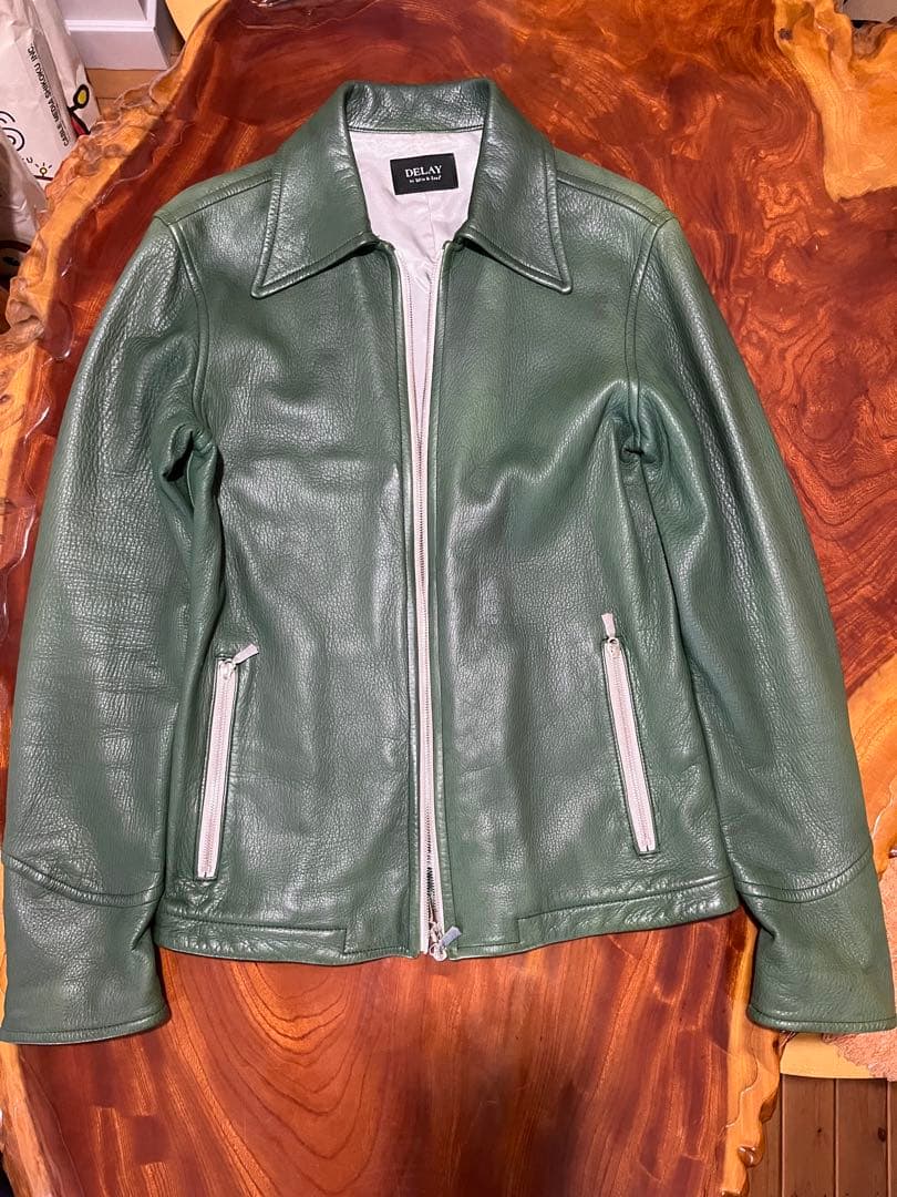 DELAYディレイ バイ ウィン アンド サンズ ディアスキン レザージャケット 中古・古着通販】DELAY by win&sons (ディレイバイウィンアンドサンズ
