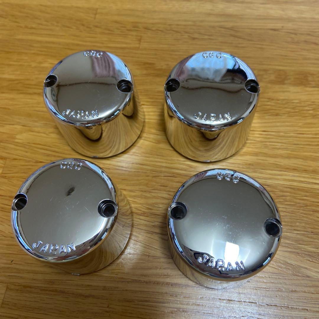 メッキ仕上げ ライトカバー 4個セット 日本製