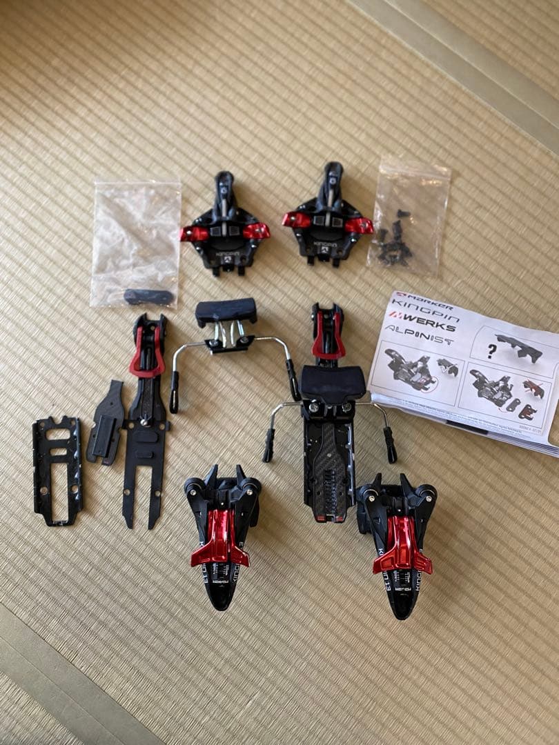 KINGPIN13 スキー ビンディング マーカー テックビンディング KINGPIN 13 ブラック×レッド MARKER