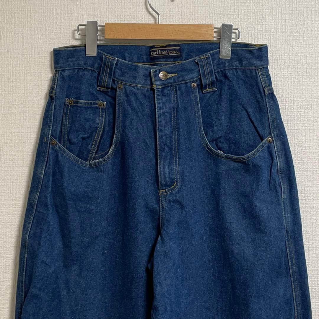 90s KARL KANI カールカナイ デニム 極太 バギー 2pac 刺繍 - メルカリ