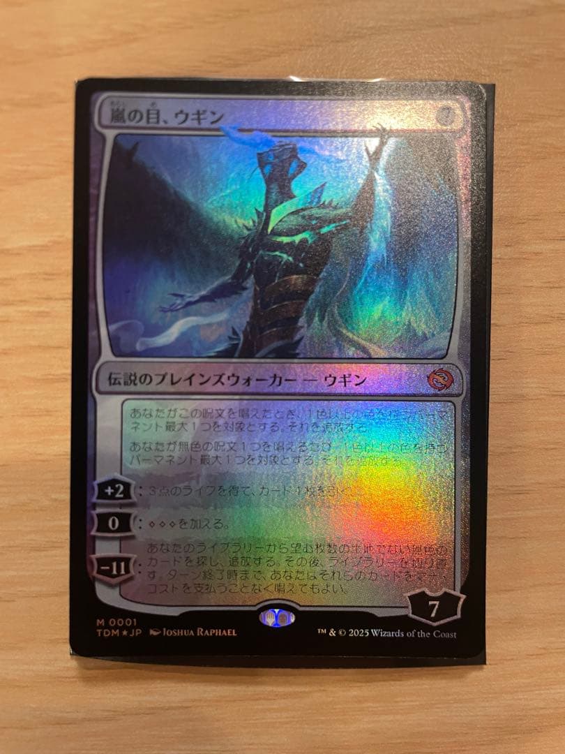 嵐の目、ウギン 日本語　foil