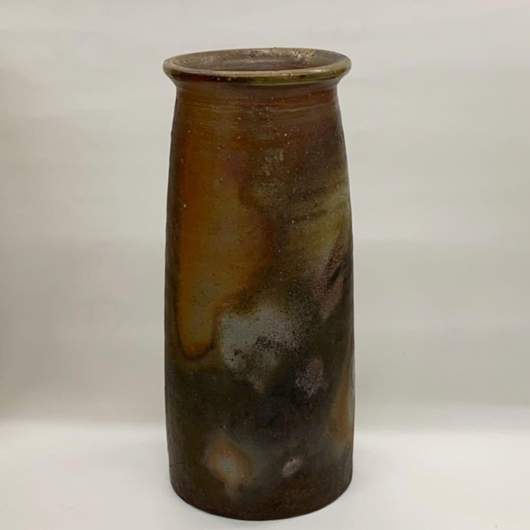 【花入14】備前10     山本雄一　高さ25.5㎝