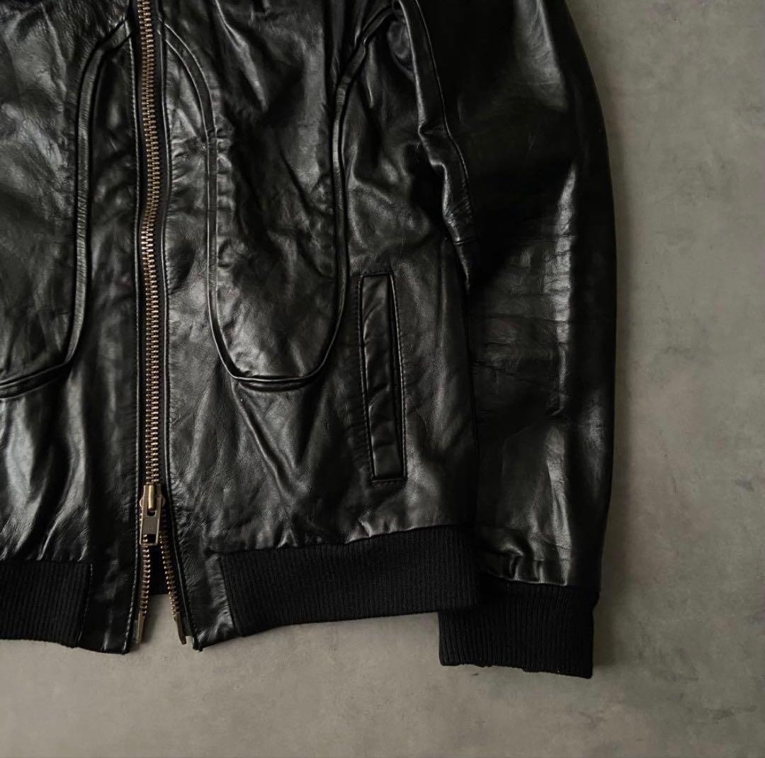 grunge real horse leather jacket BQ10 - メルカリ