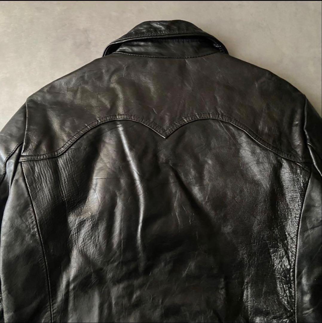 grunge real horse leather jacket BQ10 - メルカリ