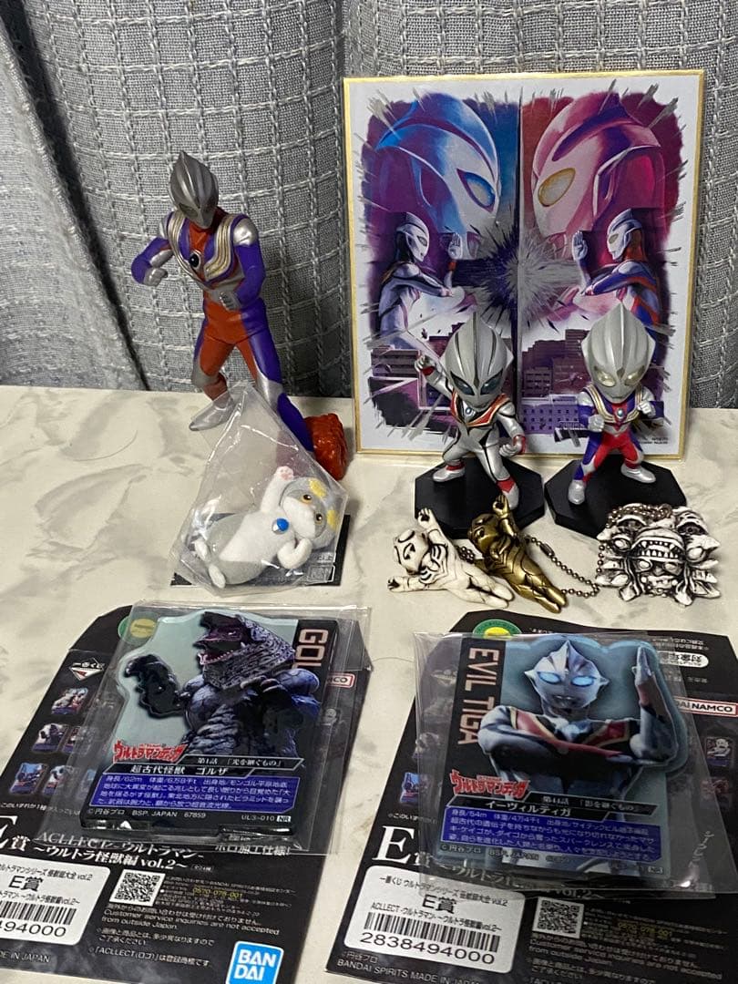 ウルトラマンティガ　イーヴィルティガ ガタノゾーア　ガチャ　フィギュア　一番くじ お値段もビッグ！横幅約62cmもある「ウルトラマンティガ」、最大の強敵