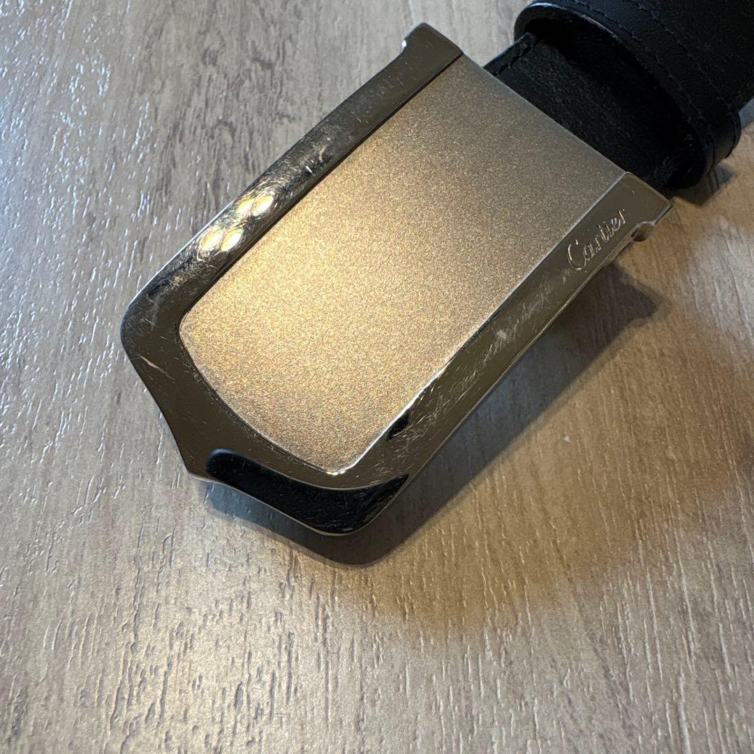 Cartier ブラック レザーベルト - メルカリ