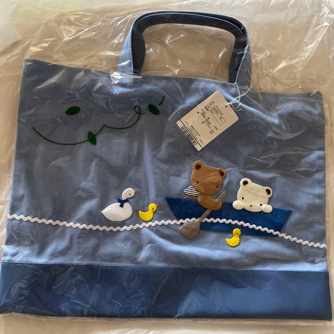 ファミリア♡デニムバッグ水色