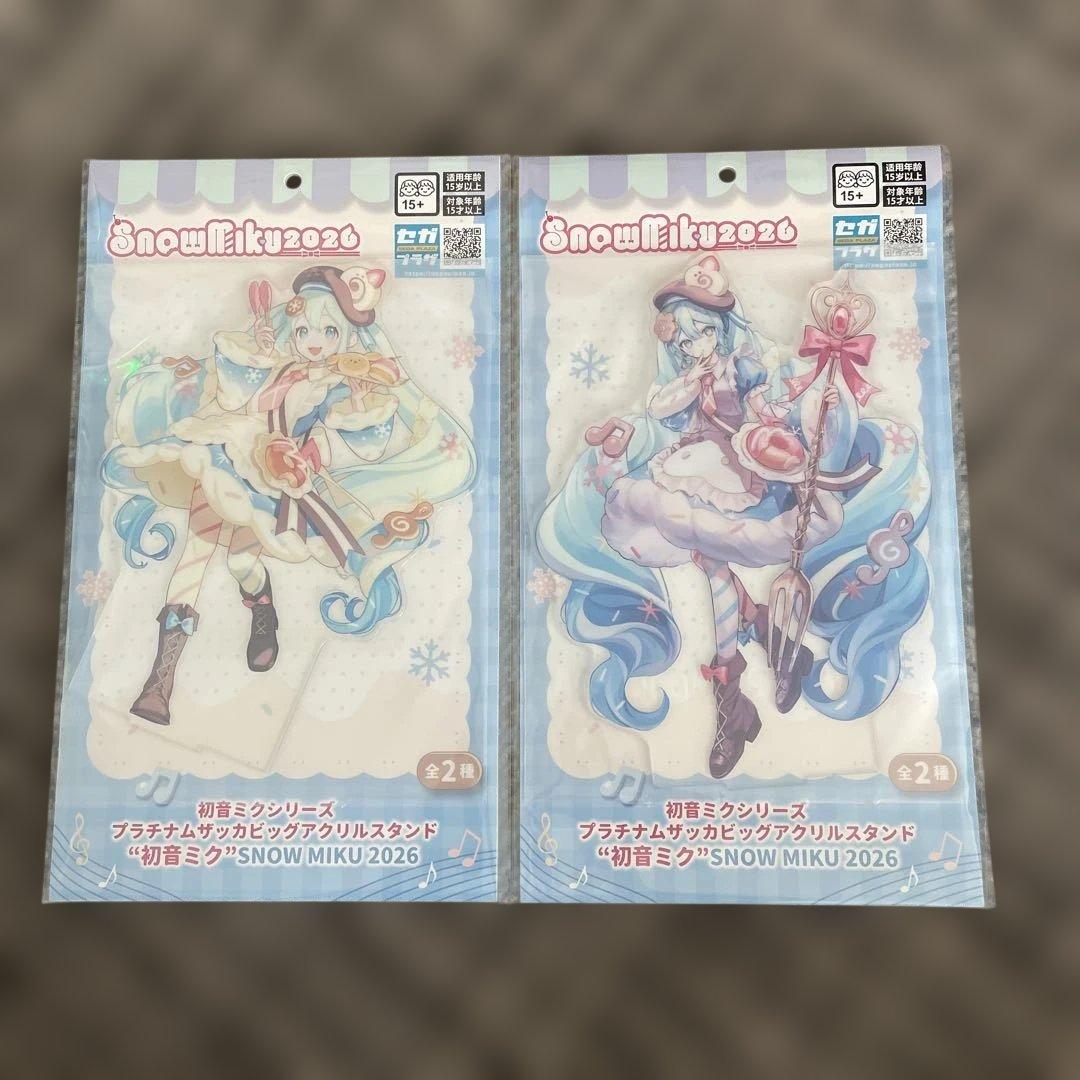 か*ち様 プラチナムザッカビッグアクリルスタンド “初音ミク”SNOWMIKU