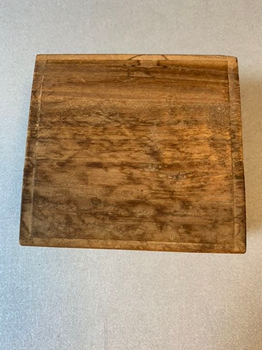 △松岳作錦旗島黄楊孔雀杢盛上将棋駒△桐製平箱付 骨董品 希少品