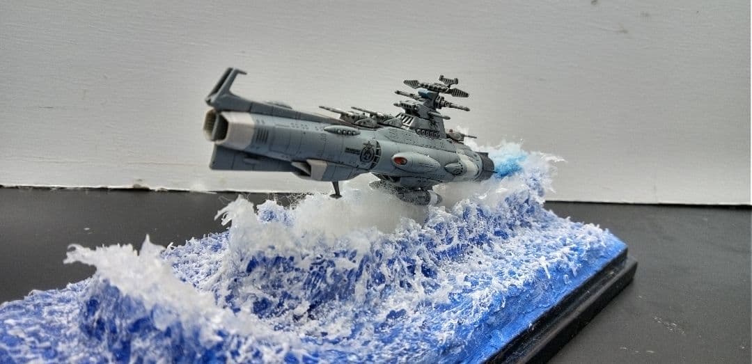 バンダイメカコレ宇宙戦艦ヤマト2202 主力戦艦 ドレッドノートジオラマ完成品