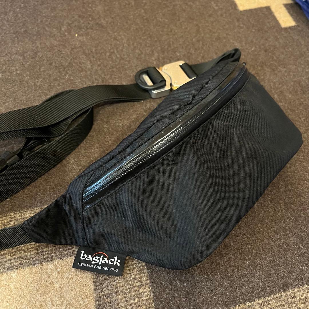 bagjack bshop別注 コブラバックル ヒップバッグ コーデュラ 黒