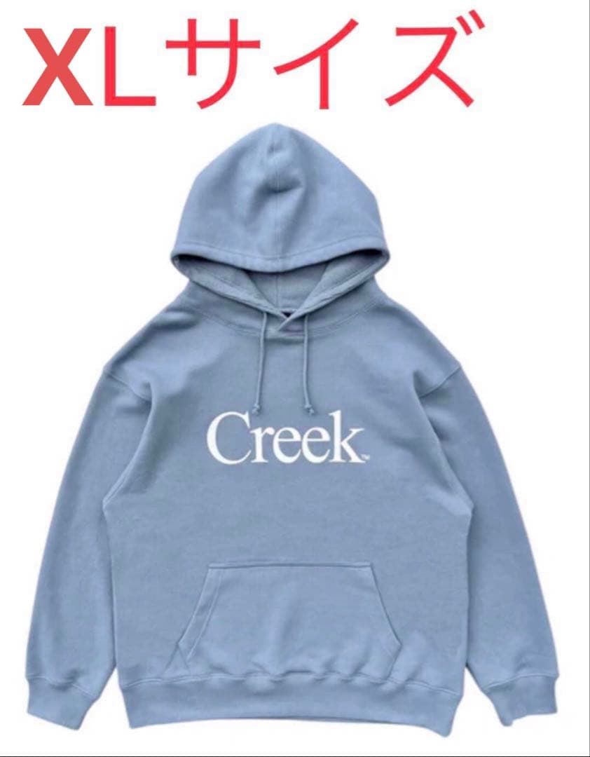 トップス Creek Logo Pullover Hoodie Light Blue XL