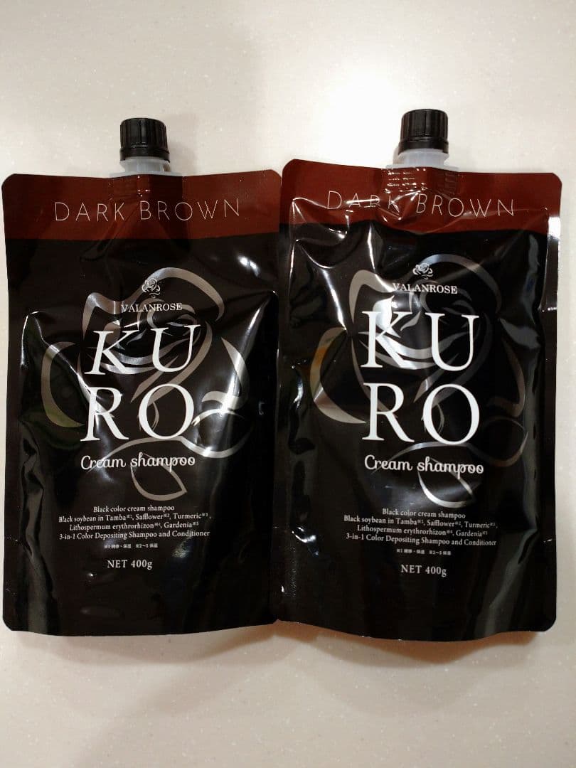 KURO Cream shampoo ダークブラウン 2個セット