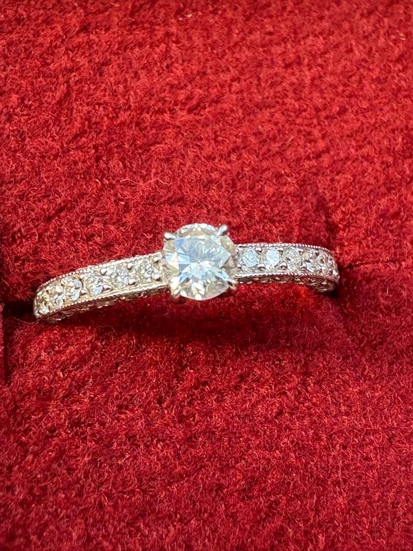 ダイヤモンドリング k18 WG