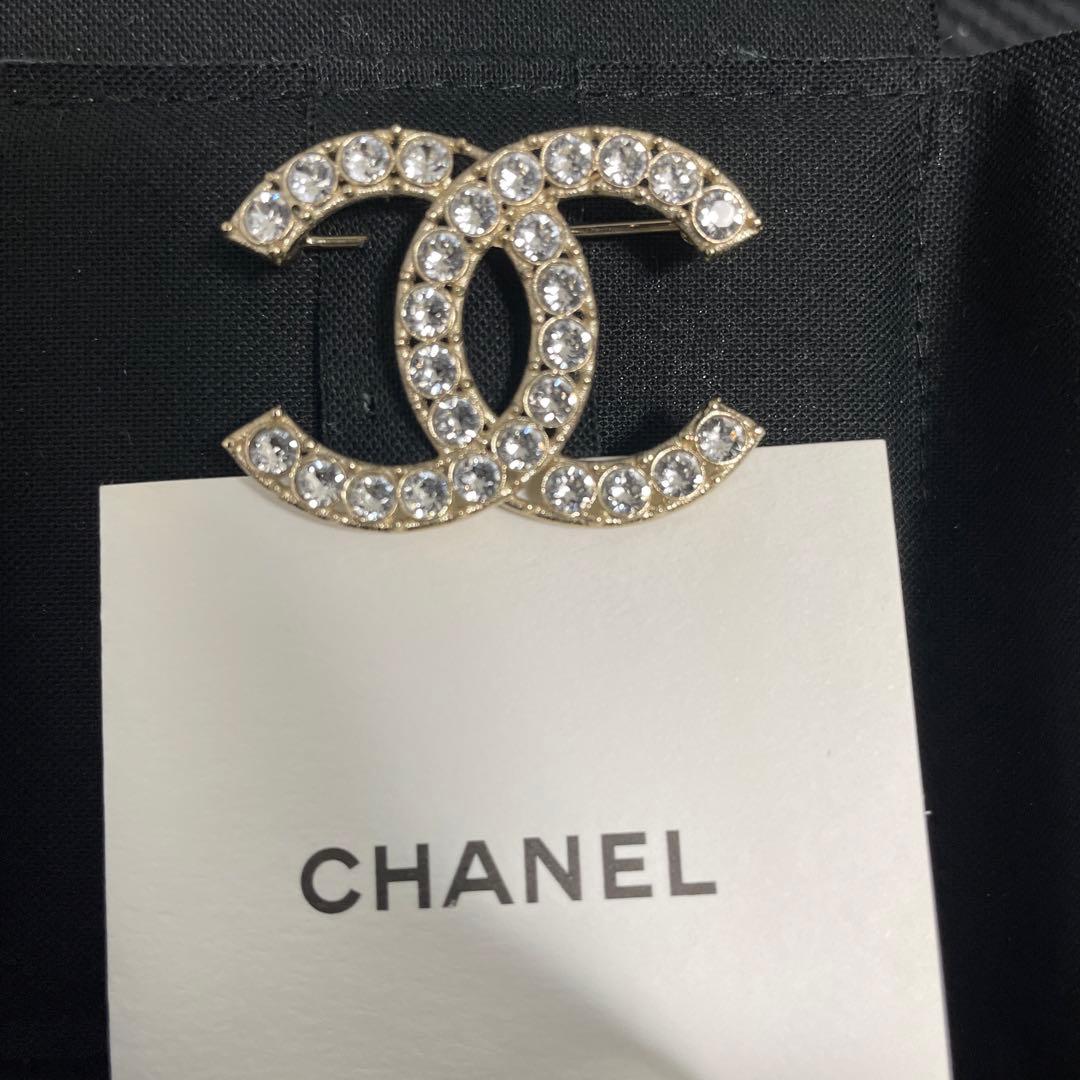 CHANEL シャネル ブローチ ラインストーン