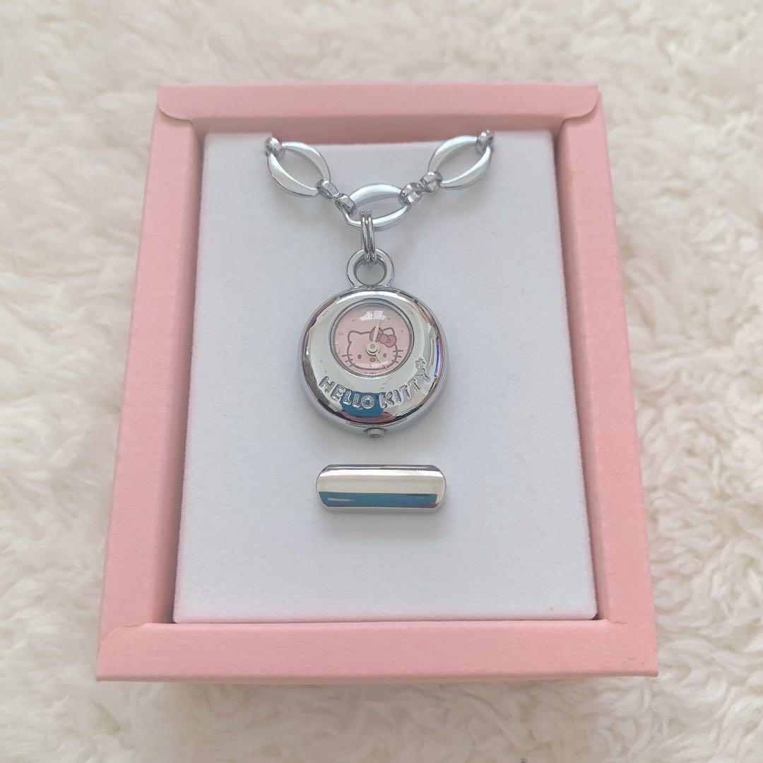 【レア】サンリオ ハローキティ 2WAY ピンウォッチ・ブレスウォッチ ハローキティ新幹線ウオッチ Hello Kitty 50th Anniversary Edition