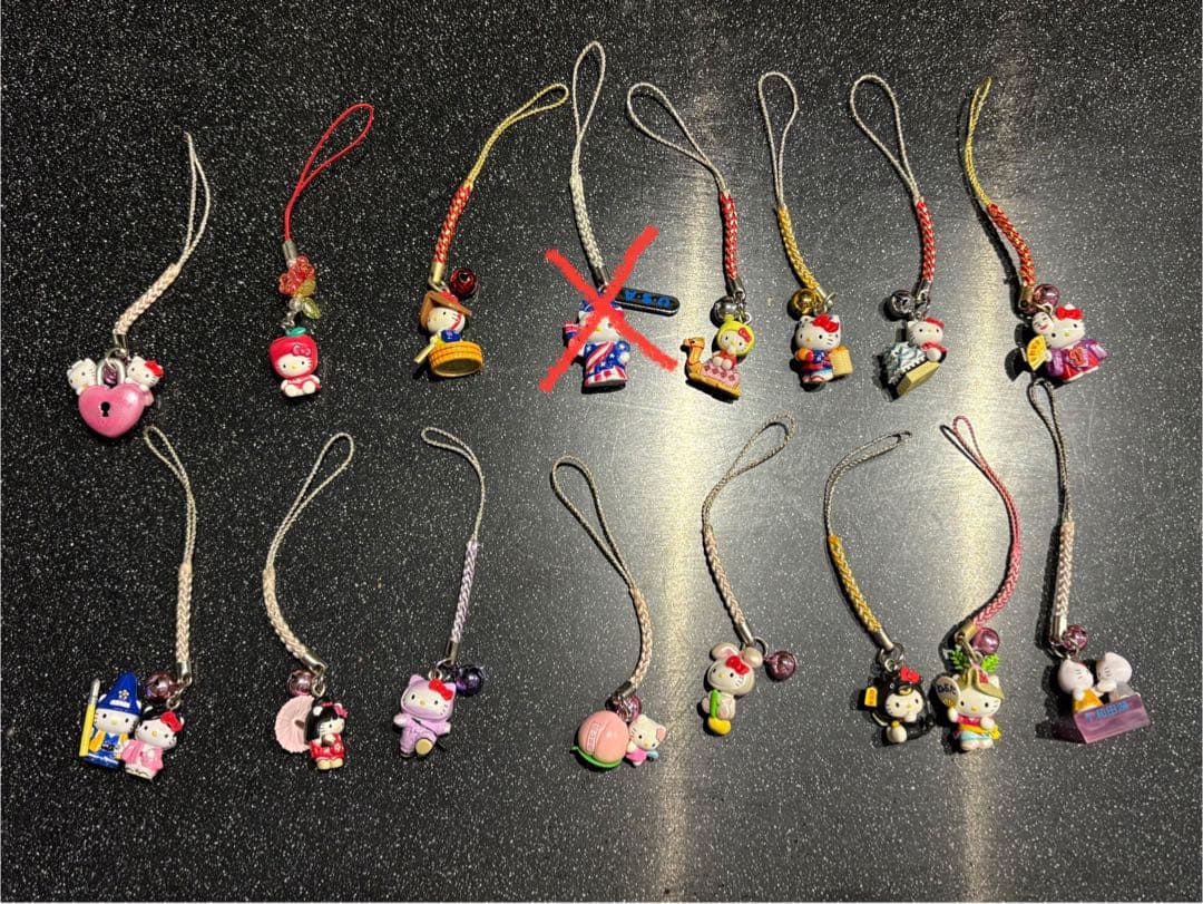 キティご当地ストラップ 未開封】ご当地キティ ストラップ 5点セット ねぶた踊り 鳥居 人力車
