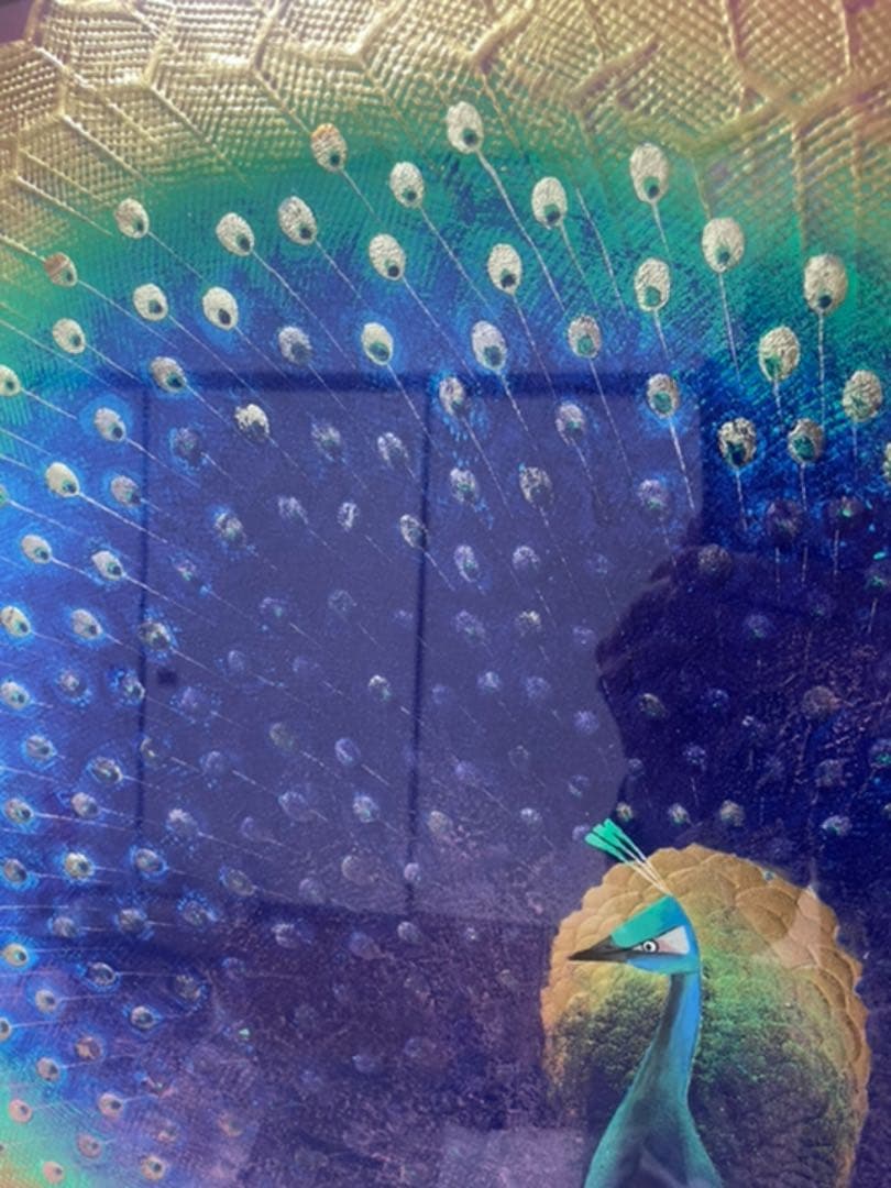 児玉三鈴『瑠璃孔雀』日本画 岩絵具 F15 傑作大作 原画 真作保証 1点物