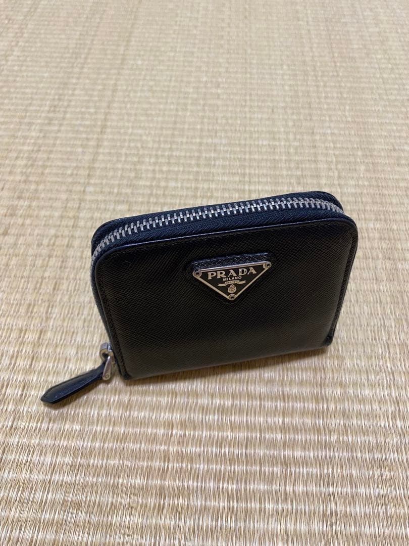 PRADAプラダ ケース 三角ロゴ サフィアーノレザー　美品