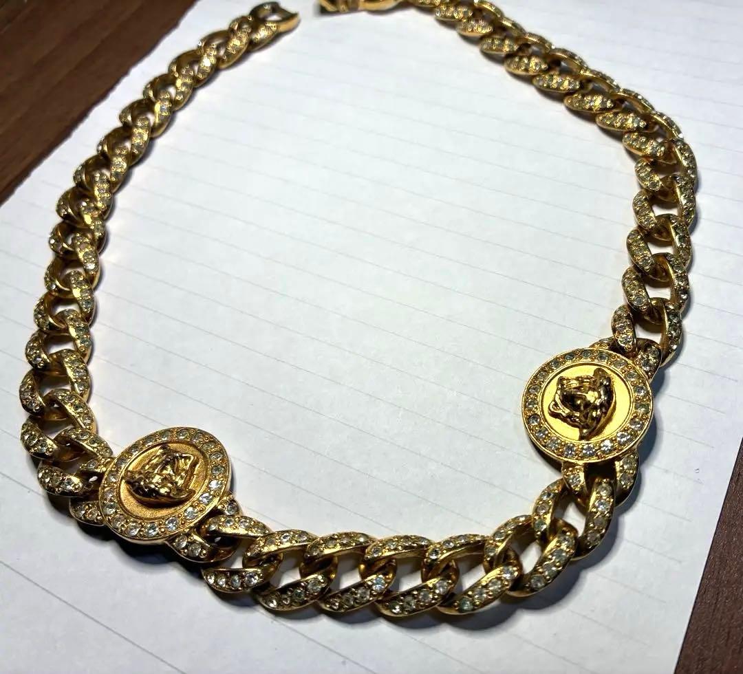 【VERSACE】ゴールドチェーンネックレス ヴェルサーチ ヴェルサーチェ ネックレス メンズ 父の日 レディース 母
