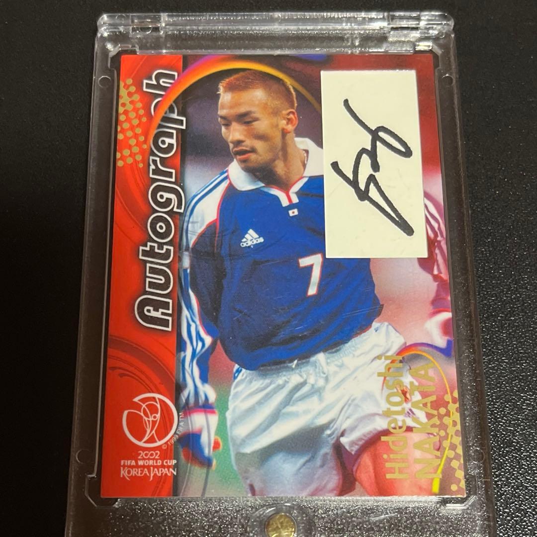 激レア 日韓World Cup 100枚限定サインカード 中田英寿 - メルカリ