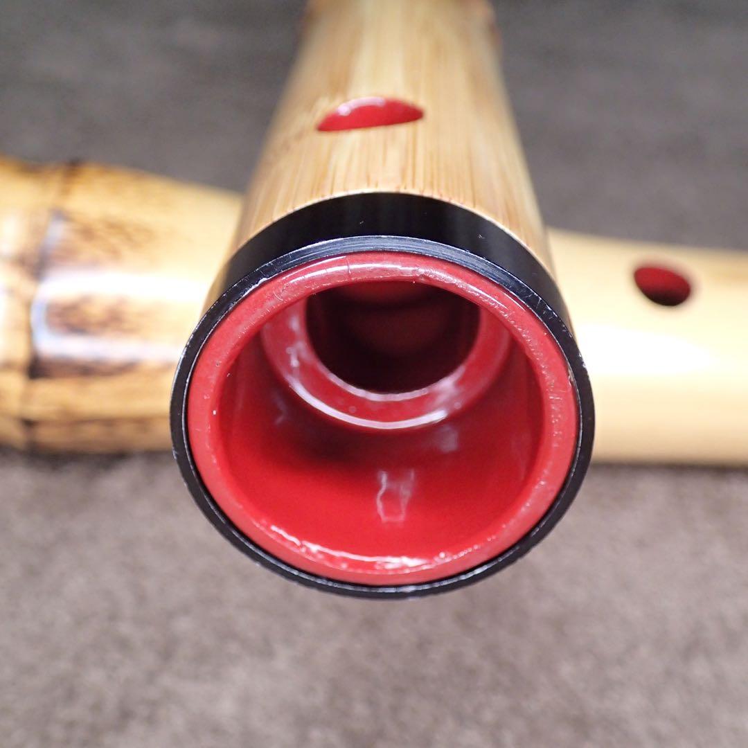 尺八 高級合竹曲管 蝴蝶 琴風調 二印 2尺1寸(正律管) - メルカリ