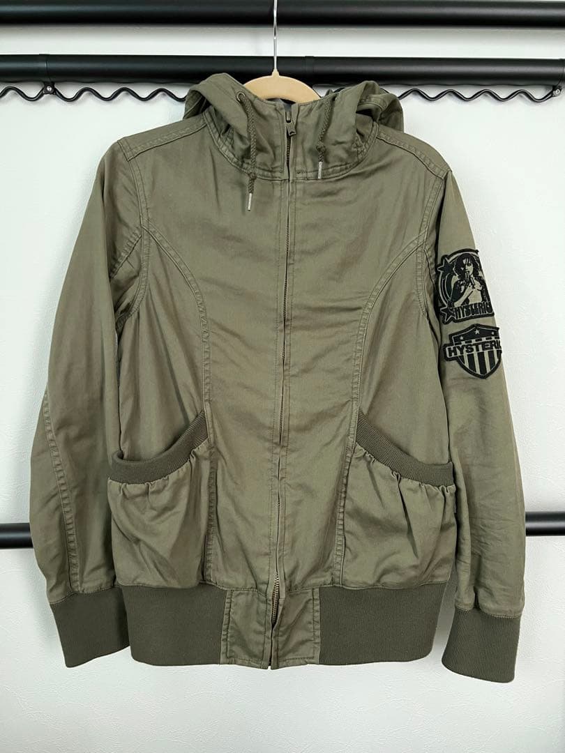 HYSTERIC GLAMOUR ミリタリージャケット パーカー ワッペン